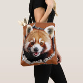 レッサーパンダ トートバッグ (クローズアップ)