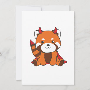 レッサーパンダ ハロウィン かわいい悪魔 ウィッチ コスチューム シーズンカード