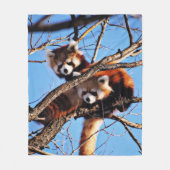 レッサーパンダ フリースブランケット (正面)