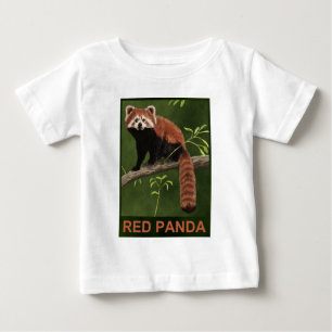 レッサーパンダ ベビーTシャツ