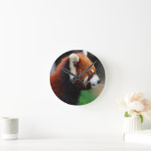 レッサーパンダ ラウンド壁時計 (ホーム)