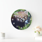 レッサーパンダ ラージ壁時計 (ホーム)