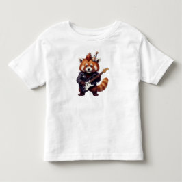 レッサーパンダ・ロッカーTシャツ トドラーTシャツ