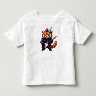 レッサーパンダ・ロッカーTシャツ トドラーTシャツ
