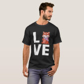 レッサーパンダ 動物 レッサーパンダ Tシャツ (正面フル)