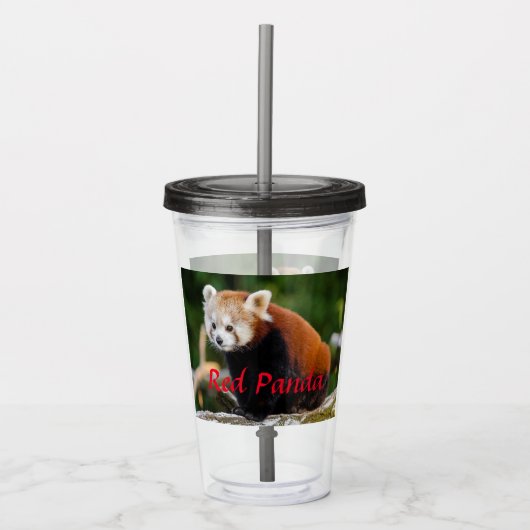 レッサーパンダFirefox アクリルタンブラー (正面)