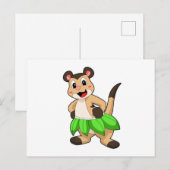 レッサーマイコンのバレエレッスン ポストカード (正面/裏面)