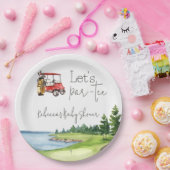 レッサーレッドカートのゴルフベビーシャワーパーティー ペーパープレート (パーティー)