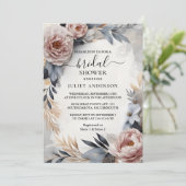 レッシルクピンクボホピーニーダスティーバラブライダルシャワー 招待状 (スタンド正面)