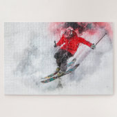 レッジからのスキー ジグソーパズル (横)