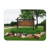 レッジズ州パーク、アイオワ マグネット (横)