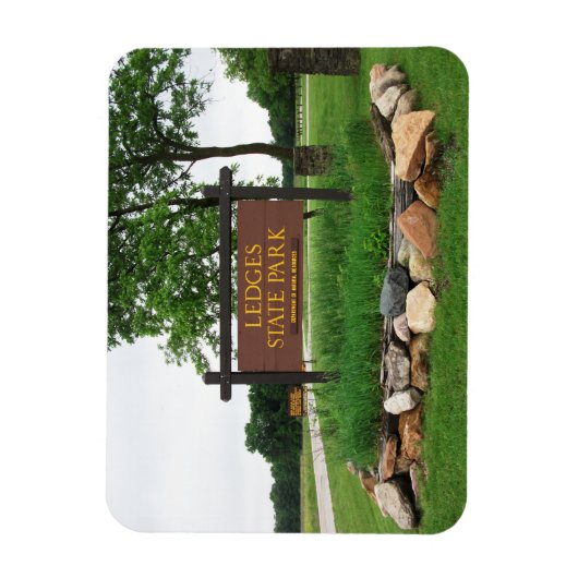 レッジズ州パーク、アイオワ マグネット (縦)