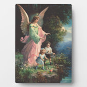 レッジ保護近くの守護天使の子供 フォトプラーク (正面)
