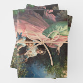 レッジ保護近くの守護天使の子供 ラッピングペーパーシート (インサイチュ)