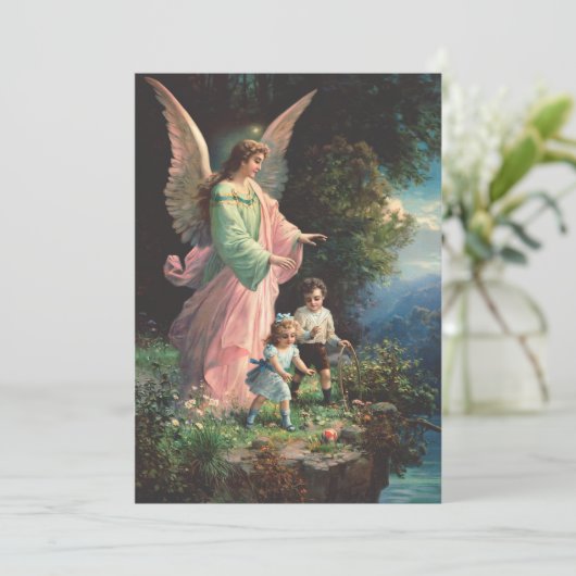 レッジ保護近くの守護天使の子供 招待状 (スタンド正面)