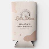 レッスディスコ30th誕生日レトロGroovy 70s カスタム スリム缶クーラー (正面)