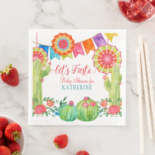 レッスフィエスタベビーシャワー水色サボテンフローラ (インサイチュ)