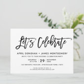 レッスブ祝ラシタイポグラフィ結婚ズ 招待状 (スタンド正面)