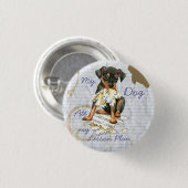 レッスンプ食べランの最小ピン 缶バッジ (正面&裏面)