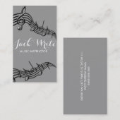 レッスン楽器音楽教師事業 名刺 (正面/裏面)