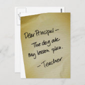 レッスン・プラン ポストカード (正面/裏面)