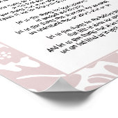 レッス与えス感謝してい祈りの言葉ボス ポスター (角)