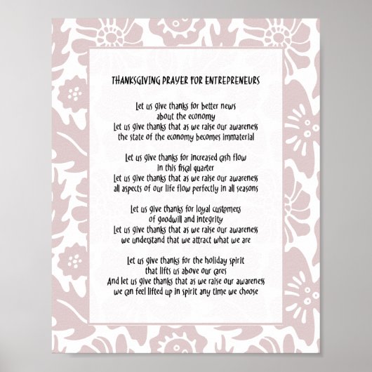 レッス与えス感謝してい祈りの言葉ボス ポスター (正面)