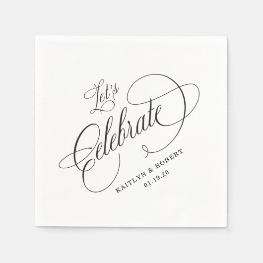 レッス祝ク・カクテルナプキン スタンダードカクテルナプキン (正面)