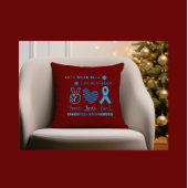 レッス衣服ブルーこの11月 – 糖尿病認識度 クッション