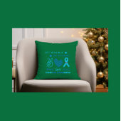 レッス衣服ブルーこの11月 – 糖尿病認識度 クッション