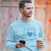 レッス衣服ブルーこの11月 – 糖尿病認識度 スウェットシャツ