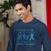 レッス衣服ブルーこの11月 – 糖尿病認識度 スウェットシャツ