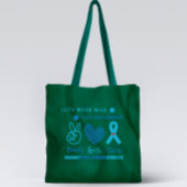 レッス衣服ブルーこの11月 – 糖尿病認識度 トートバッグ