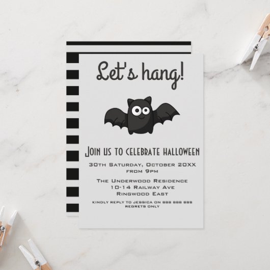 レッズつるハローウィンパーティ 招待状 (正面/裏面インサイチュ)