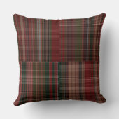 レッズとグリーンのプレイド2 クッション (裏面)