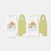 レッズキックライオンゴールキーパーサッカー子供の誕生日 フェイバーボックス (折り畳みなし)