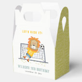 レッズキックライオンゴールキーパーサッカー子供の誕生日 フェイバーボックス (オープン)