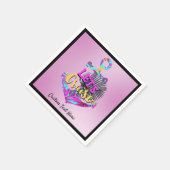 レッズクルーズセイル航海のボートいかりトロピカル スタンダードカクテルナプキン (角)