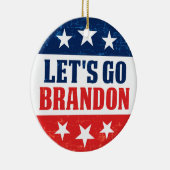 レッズゴーおもしろいブランドンアンチジョーバイデン氏プロトランプ セラミックオーナメント (右)