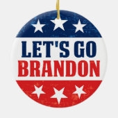 レッズゴーおもしろいブランドンアンチジョーバイデン氏プロトランプ セラミックオーナメント (裏面)