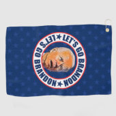 レッズゴーおもしろいブランドンアンチバイデン氏プロトランプ ゴルフタオル (横)