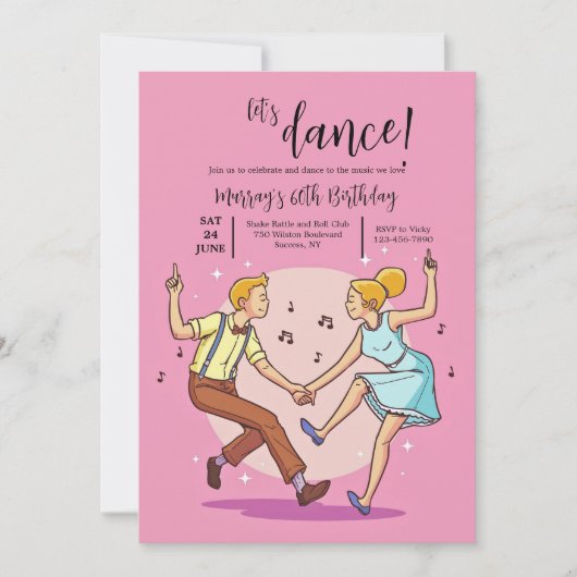 レッズダンス招待状 招待状 (正面)