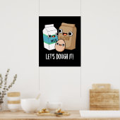 レッズドー生地itおもしろいベーキングプンダークBG ポスター (キッチン)