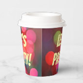 レッズパーティーカラフル《写真》ぼけ味ライトフェスティバル 紙コップ (右)