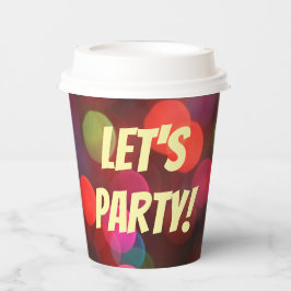 レッズパーティーカラフル《写真》ぼけ味ライトフェスティバル 紙コップ