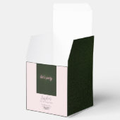 レッズパーティーネオンピンク招待状 フェイバーボックス (オープン)