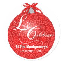 レッズパーティーレッドレースオーナメント