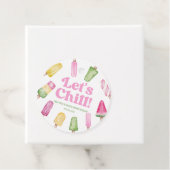 レッズピンクレトロポプシクル誕生日パーティー フェイバータグ (インサイチュ)