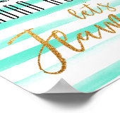 レッズフラミングルストライプーズ |ブライダルシャワーへようこそ ポスター (角)