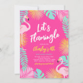 レッズフラミングルパーティの招待状 招待状 (正面)